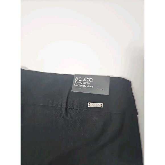 NEW S.C. & CO. Women's Tummy Control Pants, Black, Size 8 - Picture 4 of 10